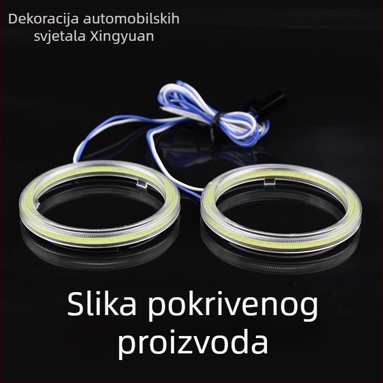 COB LED svjetla za automobil i motocikl, anđelsko oko, dnevna svjetla, svjetlo za maglu, zvuk klaksona, Demon Eye