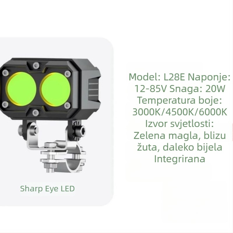 L28E vanjski 6-LED vodootporni LED reflektor za motocikl/električno vozilo