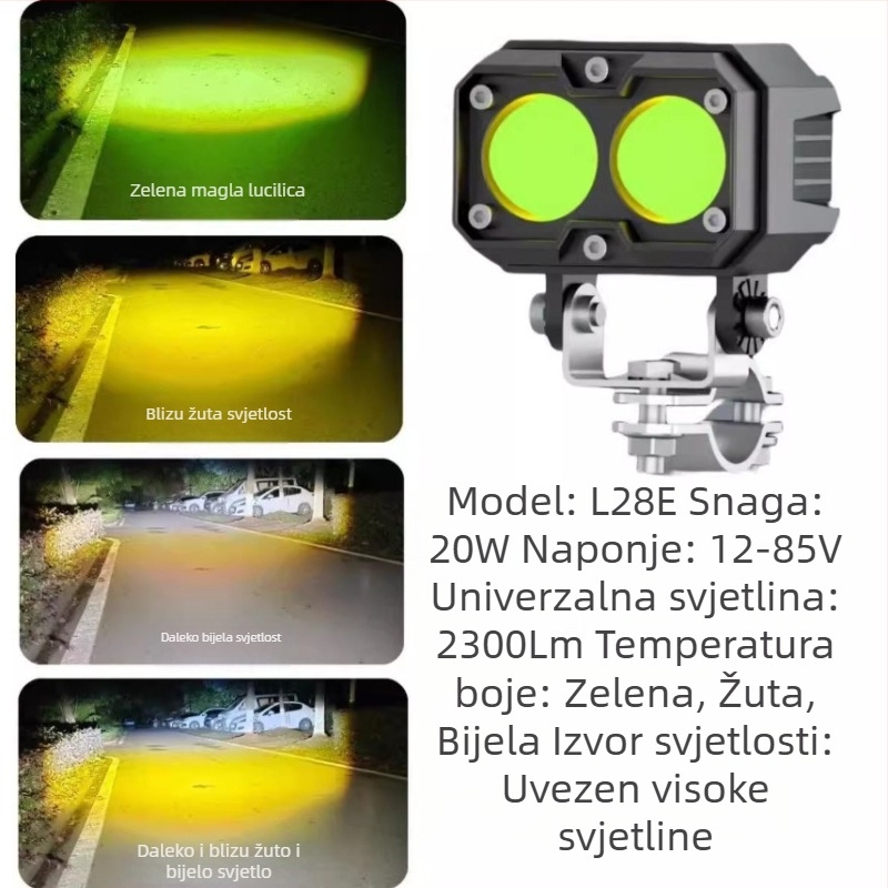 L28E vanjski 6-LED vodootporni LED reflektor za motocikl/električno vozilo