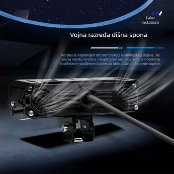 Vanjski pet LED reflektor za motocikl za prednju rešetku (IP67, 14000 lm, 12-80 V, 140 W)