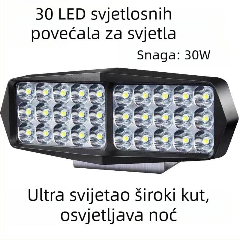 LED far za vozila – Spotlight model, 5W, 12-82V, višestruki LED izvori, leća