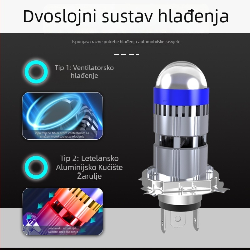 M01F LED prednje svjetlo za 12V vozila – 30W, 3000 lm, IP67, zamjenski objektiv
