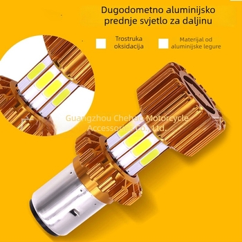 LED glavni svjetlosni sklop za električni motocikl, H4 visok/niži snop, 18W izvor svjetla, aluminijska legura, pričvršćivanje dvostrukim ili trostrukim kopčama, model M-001