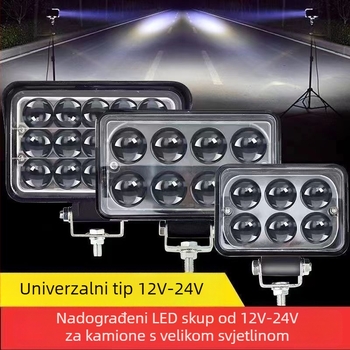 LED reflektor za kamione, SUV, motocikle i tramvaje | 45W, 12-80V, IP68, 5000lm, LED 3030 | Model TJ345-5 | Aluminijska legura | Li Yao