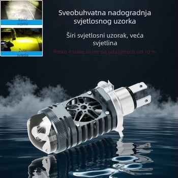 Univerzalni H4 dvostruki lećni reflektor, 55W, izravno priključivanje, visok izlaz svjetla uz veliku leću za svjetla automobila i motocikala