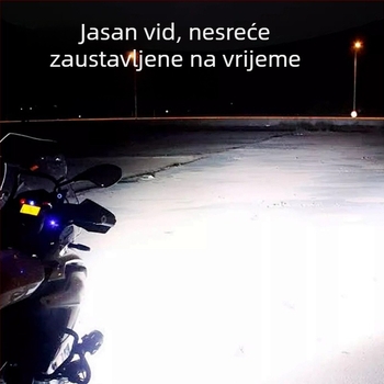 LED reflektor za motocikl, svjetla za električni tricikl, 24W, 2400 lm, IP67, aluminijsko kućište, projekcijska leća, model U7