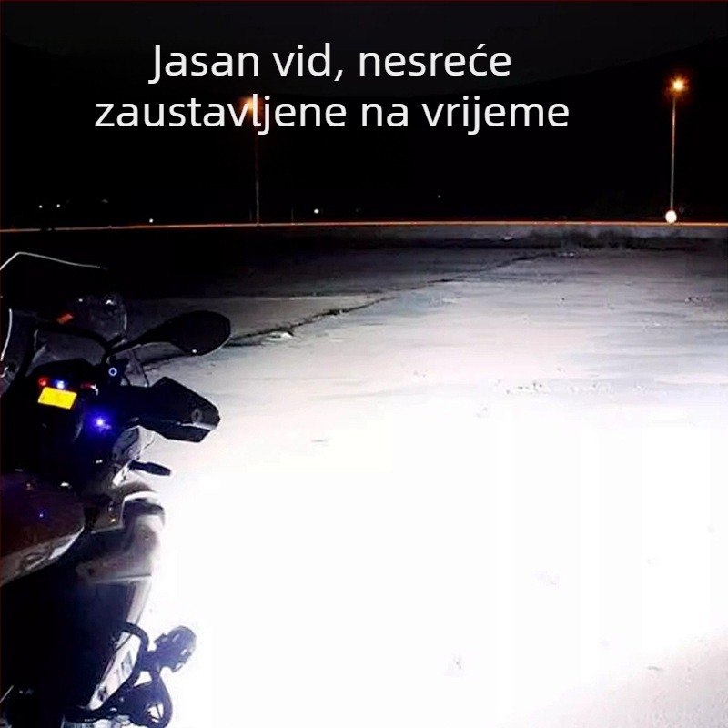 LED reflektor za motocikl, svjetla za električni tricikl, 24W, 2400 lm, IP67, aluminijsko kućište, projekcijska leća, model U7