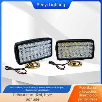 Svjetlo za motocikl, 36‑LED visoke svjetline, 12–80 V, IP67, 11000 lm, kućište od aluminijske legure