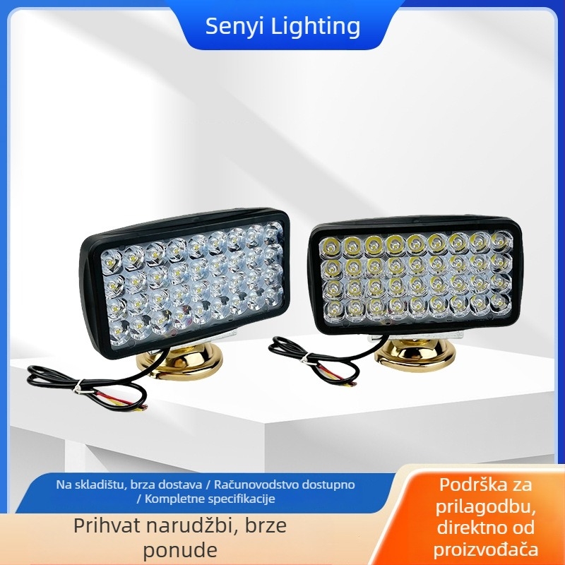 Svjetlo za motocikl, 36‑LED visoke svjetline, 12–80 V, IP67, 11000 lm, kućište od aluminijske legure