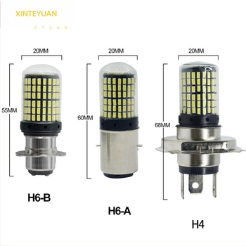 LED prednje svjetlo za motocikl H4 BA20D P15D H6 3014 144SMD s dvostrukim zahvatom