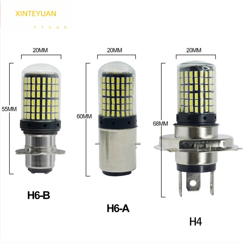 LED prednje svjetlo za motocikl H4 BA20D P15D H6 3014 144SMD s dvostrukim zahvatom