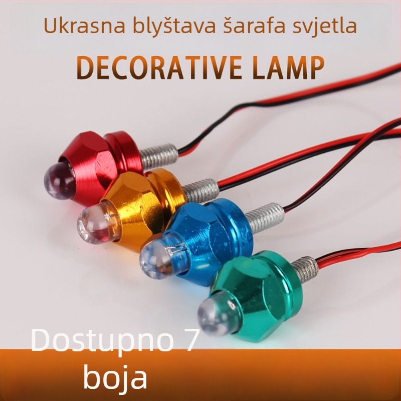 LED svjetlo za registarsku pločicu motocikla, 2W, 12V, aluminij, model Spotlight, marka Zhi Guangyang