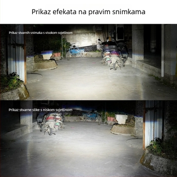 Motociklist LED reflektor s dvostrukom H4 lećom • Kućište od avionskog aluminija • 12-24 V • IP68 • 12000 lm • 25-35 W