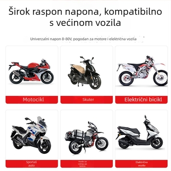 Motocikl svjetla s integriranim reflektorom, aluminijsko kućište; podrijetlo Guangdong; model Lm fishbone built-in bulb; prilagodba dostupna; ovlaštena privatna marka.