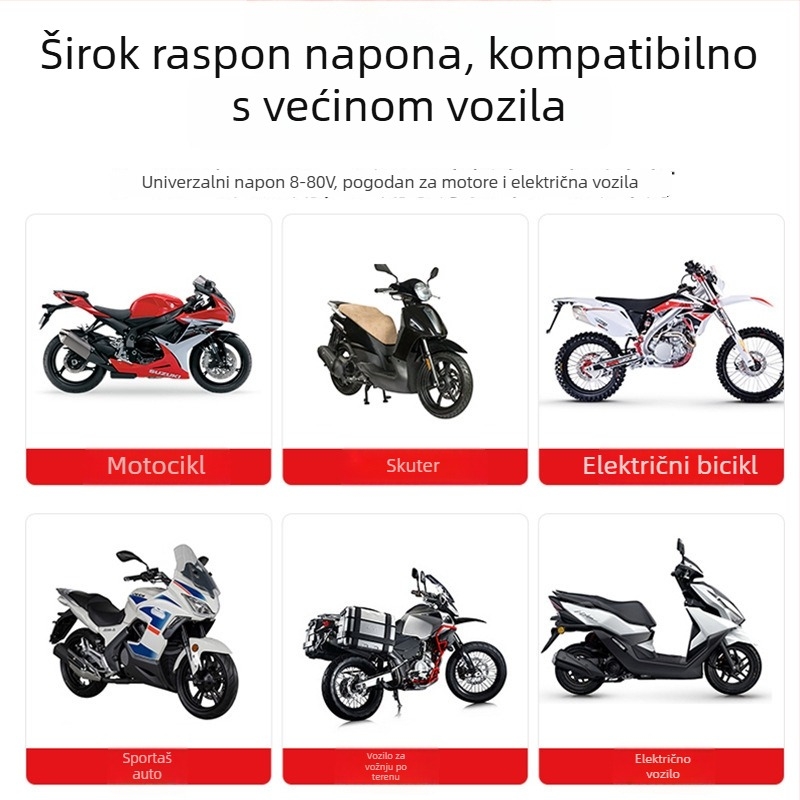 Motocikl svjetla s integriranim reflektorom, aluminijsko kućište; podrijetlo Guangdong; model Lm fishbone built-in bulb; prilagodba dostupna; ovlaštena privatna marka.