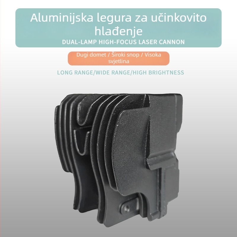 Motociklističko LED spot svjetlo s tri diode, 60W, 12-80V, IP67