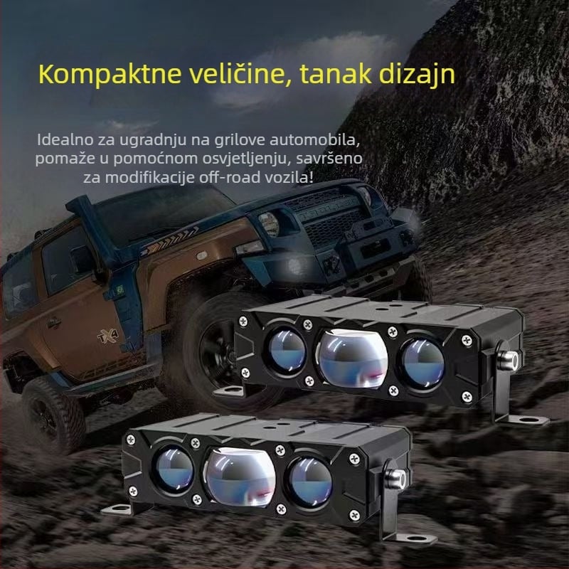 LED svjetlo za rešetku hladnjaka automobila – 3-LED modul, 60 W, 10-24 V, 14000 lm, IP67