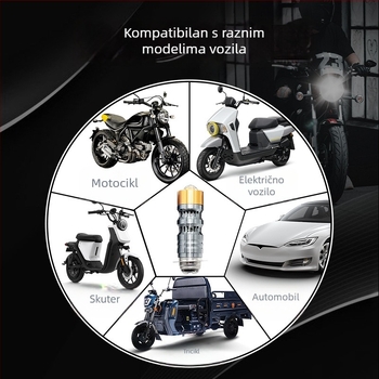 LED svjetla za motocikl i automobil, vodootporna kućišta, fokusirana leća, žuto-bijela svjetlost za bližu i dalju rasvjetu