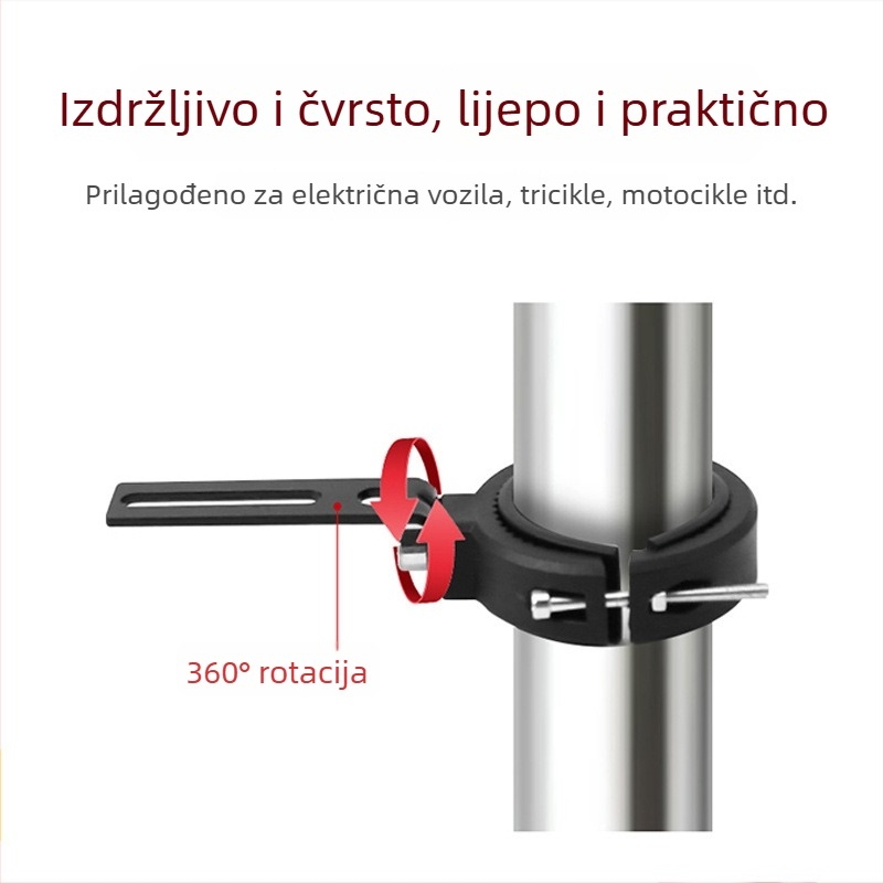 Držač LED reflektora za motocikl - plastični nosač