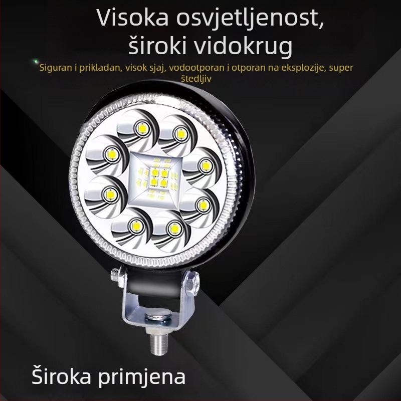 Univerzalni LED reflektor za vozila, 12-80V, 20W, aluminij, PC leća, vodootporan i otporan na prašinu