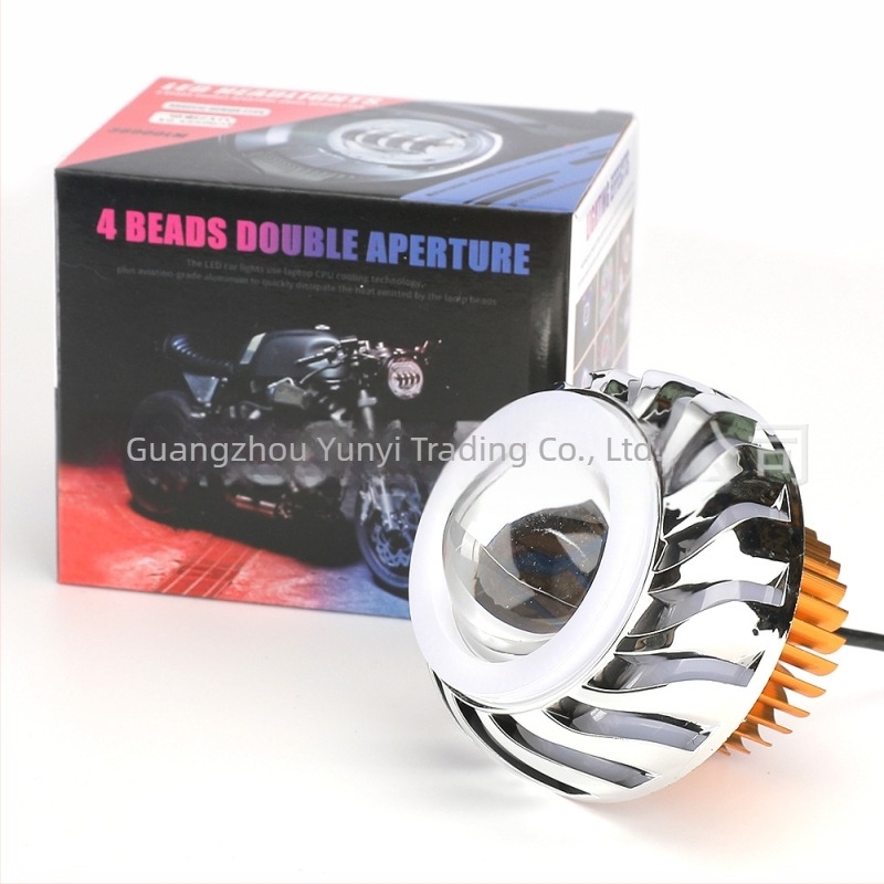 U6 LED prednje svjetlo za motocikl s Angel Eye i Demon Eye, univerzalno, 12-80V, 3000LM, 7W, IP67