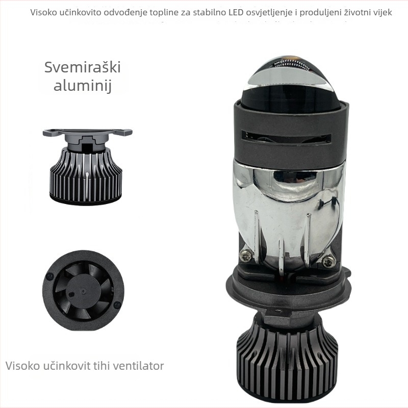 Disuss H4 dvostruka leća visokou snage prednje svjetlo, 12000 lm, 40W, 24V, IP67, univerzalno za motocikle i automobile