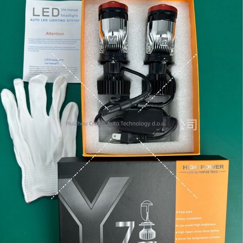 Motociklističko LED prednje svjetlo Y7-H4 – 60W, 12V, 10000 lm, IP68