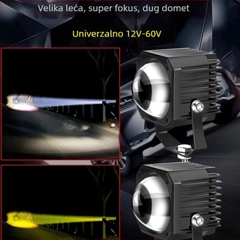 LED reflektor za automobil, kamion i motocikl — 12/24V, visok snop, pomoćno svjetlo za off-road