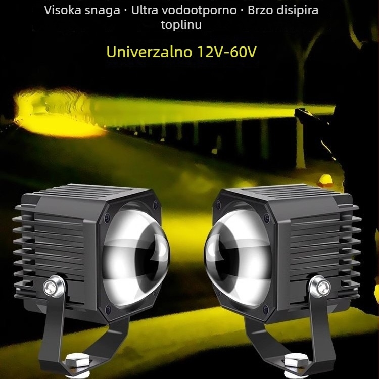 LED reflektor za automobil, kamion i motocikl — 12/24V, visok snop, pomoćno svjetlo za off-road