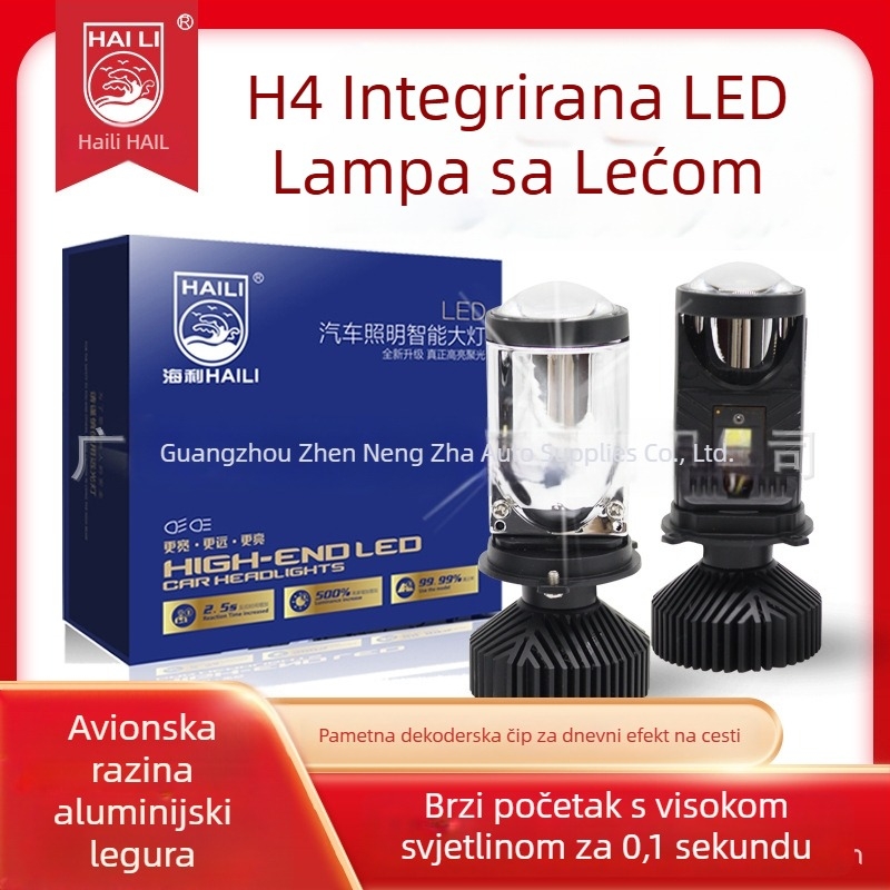 H4 LED bifokalni far s lećom, 12V, 100W, 5000–8000 lm, IP67