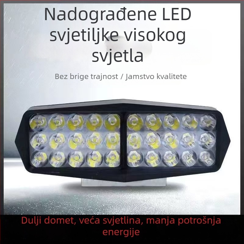 LED svjetlo za električno vozilo – 5000 lm, visoka svjetlost, vanjska ugradnja, vodootporno, za noćnu vožnju, univerzalno 8-85