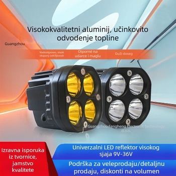 LED svjetlo za vožnju, kvadratni reflektor, 20W, 9-36V, 6800lm, 5050 LED, 50 000h vijek
