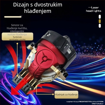 LED farovi s dvostrukim zracima, dvostrukim lećama i dvostrukim kućištima svjetla, 92W, 12V, IP67, 11000 lm, model T13a, univerzalni