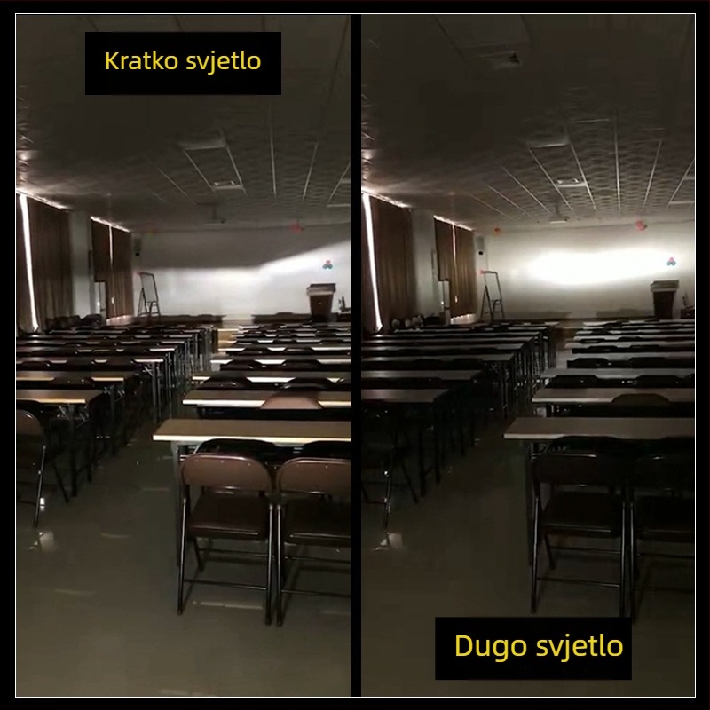 Motociklističko LED H4 prednje svjetlo s integriranim visokim i niskim snopom, HS1 trokraki nosač