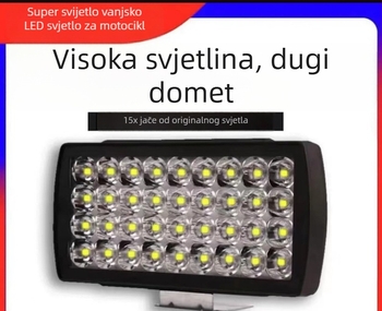 12V LED svjetlo za motocikl, vodootporni reflektor s 36 LED-icama za modifikaciju motocikla