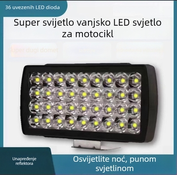 12V LED svjetlo za motocikl, vodootporni reflektor s 36 LED-icama za modifikaciju motocikla