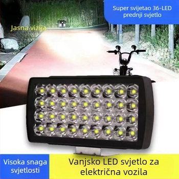 12V LED svjetlo za motocikl, vodootporni reflektor s 36 LED-icama za modifikaciju motocikla