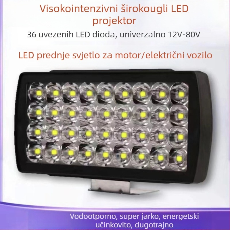 12V LED svjetlo za motocikl, vodootporni reflektor s 36 LED-icama za modifikaciju motocikla