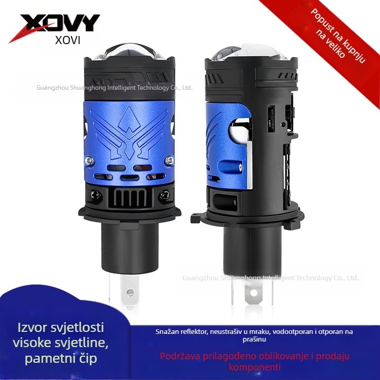 Nova M01Y Plug-In LED fisheye svjetlo za automobil, H4, visoke snage, integrirano daleko i blizu svjetla
