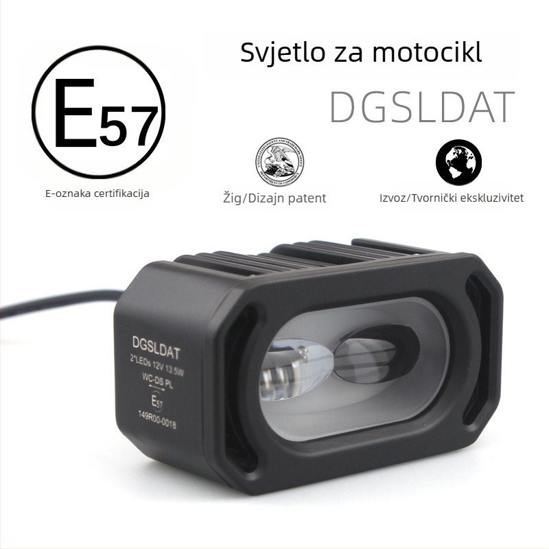 LED prednja svjetlosna sklop za motocikle i elektrčna vozila, DS razred, E-Mark certifikat, 12V, 13,5W
