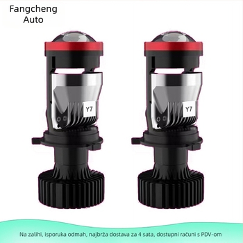Y7D LED svjetla s fisheye lećom, za automobile i motocikle, 50W, 12V, universalna kompatibilnost, visoka svjetlina