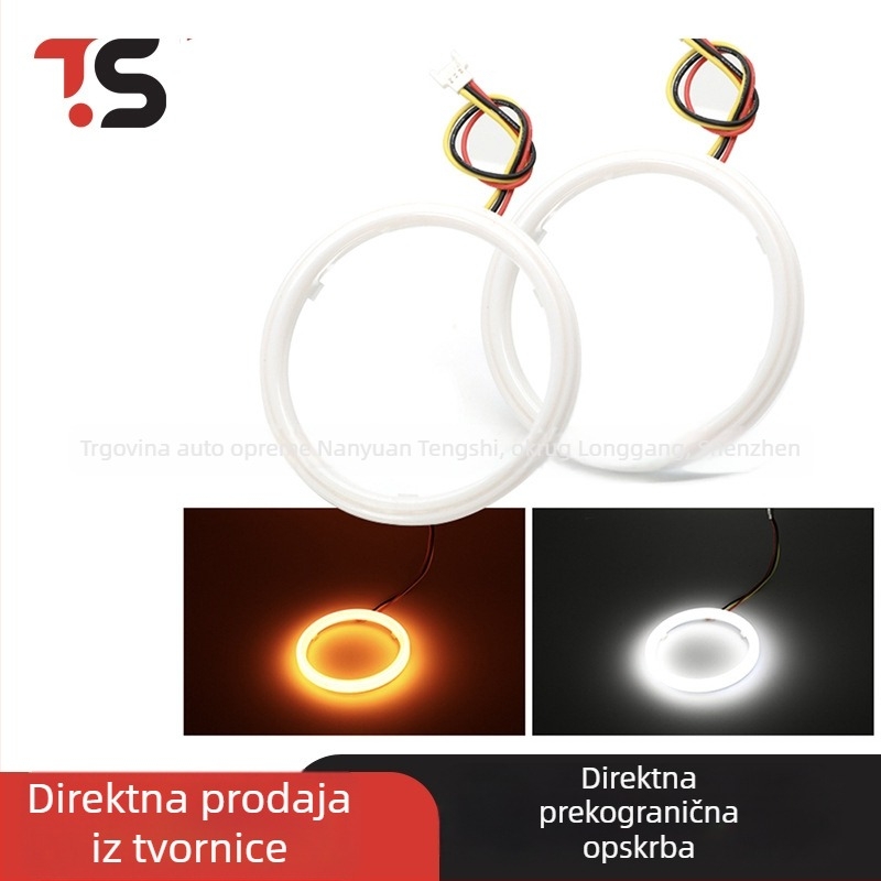 LED anđeosko oko s dvobojnim prstenom i haloom za upravljanje, Demon Eye leća, vodootporna magla, dnevna svjetla