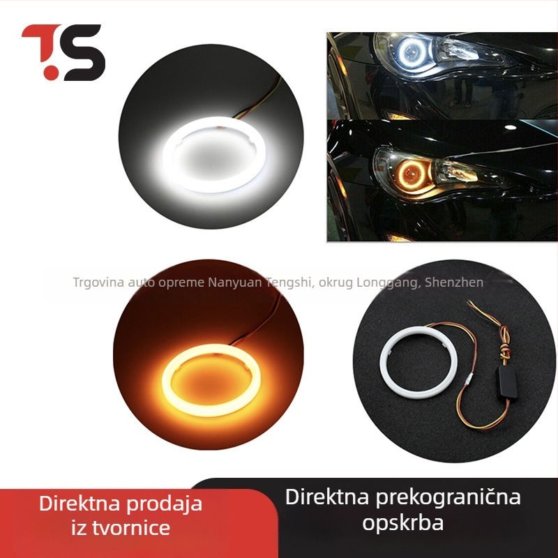 LED anđeosko oko s dvobojnim prstenom i haloom za upravljanje, Demon Eye leća, vodootporna magla, dnevna svjetla