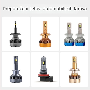 H4 LED prednje svjetlo za motocikl – integrirani visoki i niski snop s H4 lećom, 4000LM, 40W, IP68, Plug-and-Play
