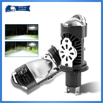 LED far H4 s fisheye lećom, plug-in, visok/niži snop, 45W, 12V, 22000lm, IP68