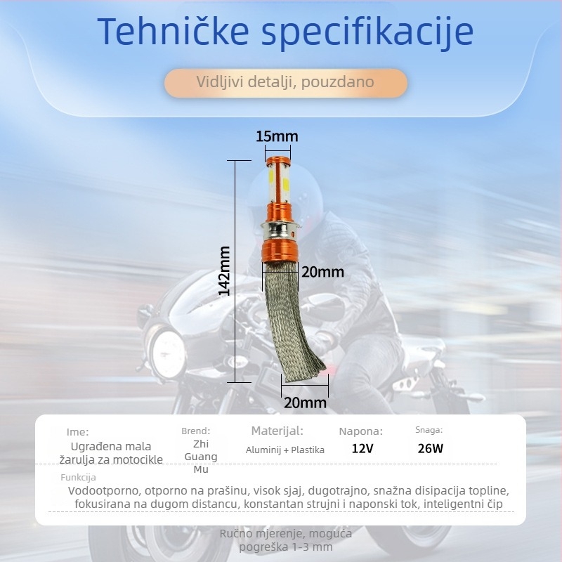 LED automobilska prednja svjetla H4 universalno IP67 12V 15-25W 2800lm