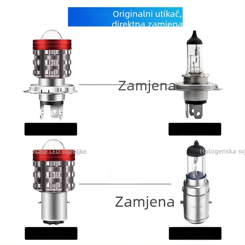 Aluminijski LED far za automobil s Angel Eyes, leća, 8W, 1200lm, 10-80V, IP65