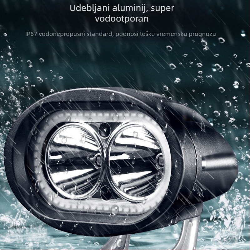Vanjski LED reflektor za motocikle i električna vozila – aluminijska legura, 60V 1.5A, 3500lm, IPX7