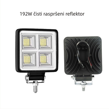LED svjetlo za bager 12V/24V — prednje svjetlo i svjetlo za vožnju unatrag, izuzetno jako, aluminij