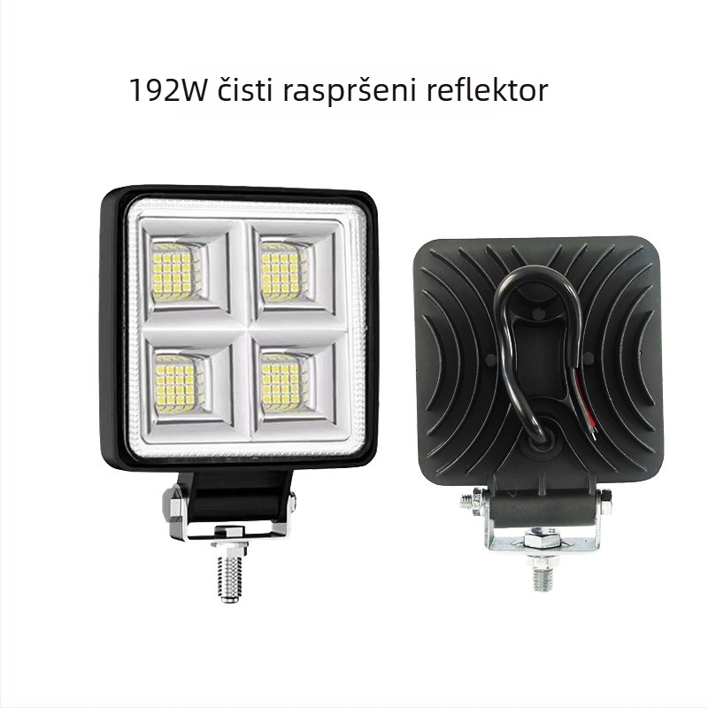 LED svjetlo za bager 12V/24V — prednje svjetlo i svjetlo za vožnju unatrag, izuzetno jako, aluminij